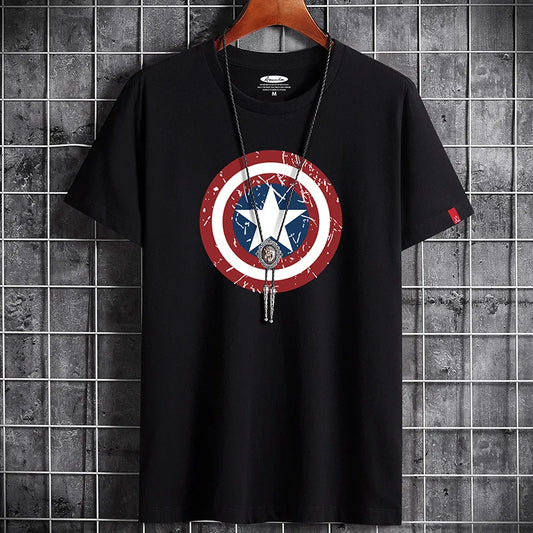 Camiseta manga corta American Capitan 100% algodón alta calidad