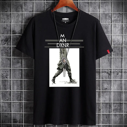 2022 Newest T Shirt for Men Clothing Fitness White O Neck Man T-shirt For Male Oversized Anime S-6XL New Men T-shirts Goth Punk