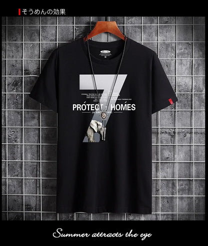 2021 Newest T Shirt for Men Clothing Fitness White O Neck Man T-shirt For Male Oversized Anime S-6XL New Men T-shirts Goth Punk