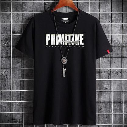 2022 Newest T Shirt for Men Clothing Anime Fitness Black O Neck Man T-shirt For Male Oversized S-6XL New Men T-shirts Goth Punk