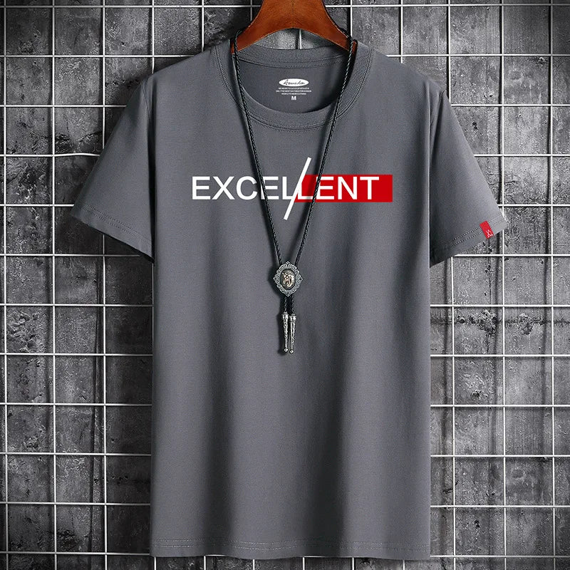 2022 Newest T Shirt for Men Clothing Fitness White Anime O Neck Man T-shirt For Male Oversized S-6XL New Men T-shirts Goth Punk