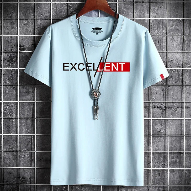 2022 Newest T Shirt for Men Clothing Fitness White Anime O Neck Man T-shirt For Male Oversized S-6XL New Men T-shirts Goth Punk