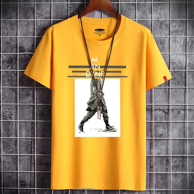 2022 Newest T Shirt for Men Clothing Fitness White O Neck Man T-shirt For Male Oversized Anime S-6XL New Men T-shirts Goth Punk