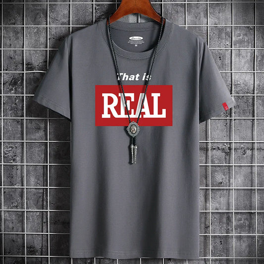 Camiseta manga corta That Is Real 100% algodón alta calidad