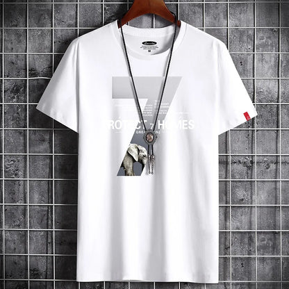 2021 Newest T Shirt for Men Clothing Fitness White O Neck Man T-shirt For Male Oversized Anime S-6XL New Men T-shirts Goth Punk