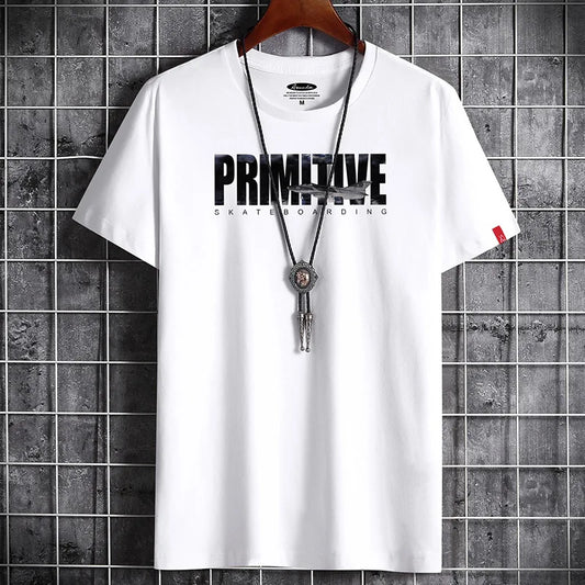 2022 Newest T Shirt for Men Clothing Anime Fitness Black O Neck Man T-shirt For Male Oversized S-6XL New Men T-shirts Goth Punk